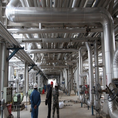 青島煉化廠(chǎng)管線(xiàn)保溫工程